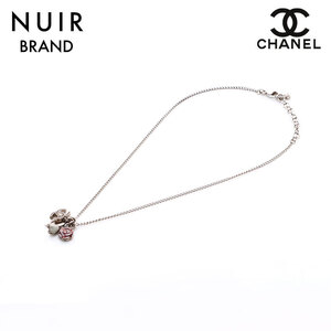 シャネル CHANEL ネックレス 05A ココマーク ローズ シルバー