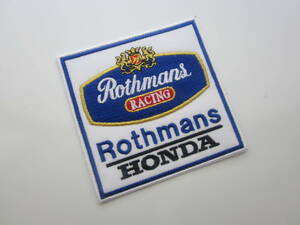 Rothmans RACING HONDA ホンダ ロスマンズ タバコ ビール レーシング ワッペン/自動車 バイク F1 スポンサー 140
