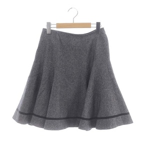 フォクシーニューヨーク FOXEY NEW YORK 花より男子 43816 23AW SCHOOL GIRL SKIRT フレアスカート ひざ丈 グレー 黒