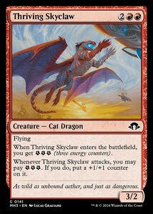 MTG ■赤/英語版■ (141)《興隆する空爪/Thriving Skyclaw》★FOIL★ MH3 赤C