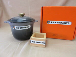 ル・クルーゼ　LE CREUSET　ココット・エブリィ18　フリント　炊飯　内蓋　計量升　未使用