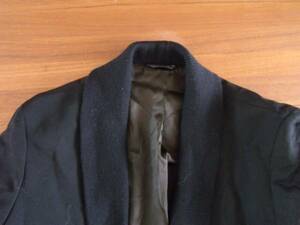 MADE IN ITALY ISTANTE 100% WOOL JACKET black イタリア製 42