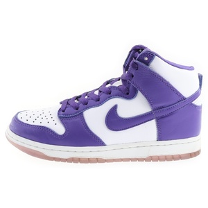 ナイキ WMNS DUNK HIGH ウィメンズ ダンクハイ バーシティパープル ハイカットスニーカー US8/25cm DC5382-100