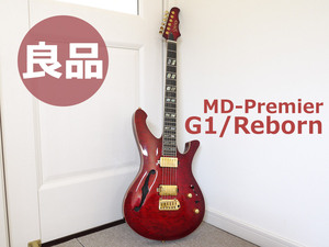 【USED】 良品 MD Guitars MD-Premier G1/Reborn エレキギター ソフトケース付 赤 レッド