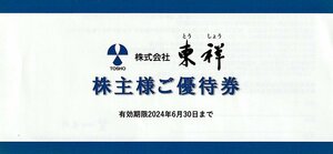 東祥株主優待 1枚 ホリデイスポーツクラブ ホリデイゴルフガーデン 6月30日まで 送料込