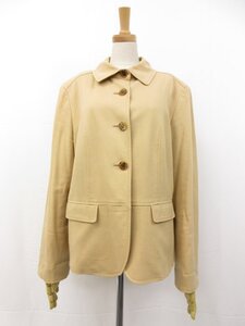 【バーバリーロンドン BURBERRY LONDON】FCB79-210-42 コットンジャケット (レディース) size46 ベージュ系 □17LJ1260□