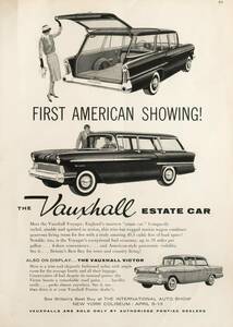 Vauxhall ボクスホール 広告 1950年代 欧米 雑誌広告 ビンテージ アドバタイジング ポスター風 インテリア LIFE アメリカ