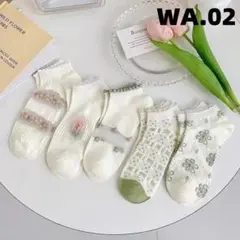 期間限定割引WA02 韓国風 5足組 ソックス メイド 四季適用 くつしたhuy