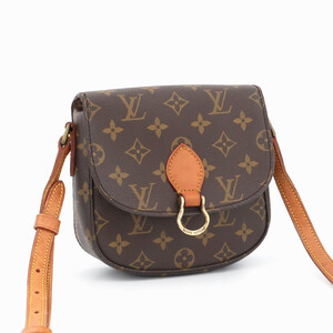 1円 ルイヴィトン LOUIS VUITTON モノグラム ミニサンクルーPM ショルダーバッグ 斜め掛け ブラウン レディース レザー M51244 882VI