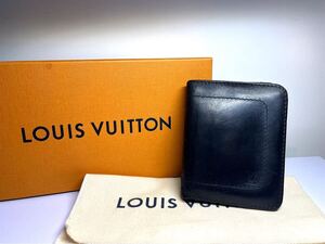 【正規品】 ルイヴィトン LOUIS VUITTON 二つ折り財布 ウォレット 札入れ　ノマドレザー　本革　ブラック