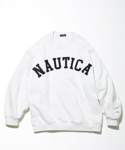 「NAUTICA」 スウェットカットソー MEDIUM ホワイト メンズ