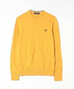 「FRED PERRY」 長袖ニット S イエロー メンズ