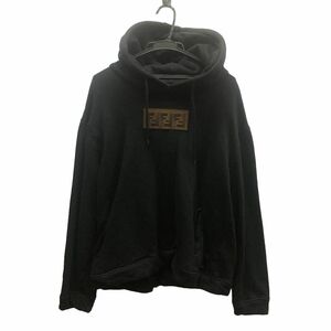 【中古】 Fendi フェンディ ズッカ ロゴ プルオーバー パーカー FY0870 A1EI ブラック サイズ 52 24002469DS