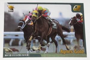 【トレカ】競馬・バンダイ・2001年・GⅢ勝馬カード・043 アグネスゴールド