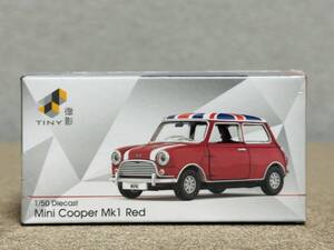 tiny微影 ミニカー ミニクーパー 英国 国旗 赤 イギリス UK 1/50