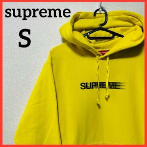 【希少 完売品】Supreme Motion Logo Hooded Sweatshirt 2020 20ss フーデッドパーカー パーカー 裏起毛 モーションロゴ イエロー