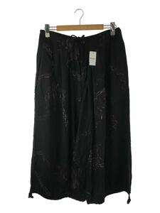 BLACK Scandal Yohji Yamamoto◆19AW/CHAIN PRINT BALLON PANTS/ボトム/2/レーヨン/BLK/HC-P93-224