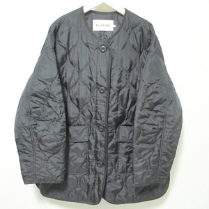 美品 24AW Ray BEAMS レイビームス キルティング ノーカラーブルゾン ジャケット 61-18-0020-111 0 ブラック