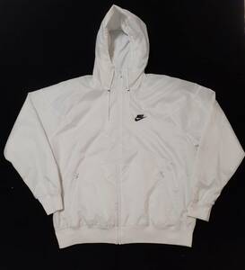 NIKE ナイキ ウィンドランナー ナイロン ジップパーカー size L ホワイト 白 美品 AR2191-121 