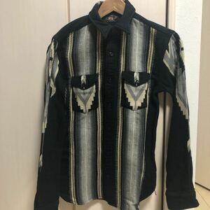 RRL Southwestern Brushed ジャガードワークシャツXS