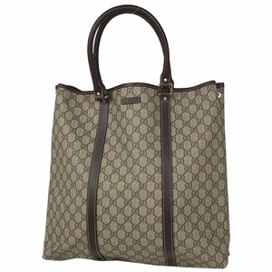 グッチ GUCCI GG柄 トートバッグ ショルダーバッグ トートバッグ コーティングキャンバス ブラウン 223668 レディース 【中古】