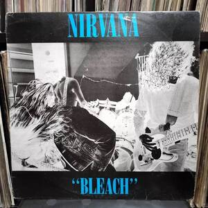 Nirvana ニルヴァーナ Bleach レコード LP Album 青版 青文字 1989年 オーストラリア Waterfront Records DAMP114