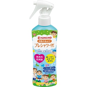 KINCHO プレシャワー お肌の虫除けスプレー DF(ディートフリー) 無香料 200ml イカリジン × 10点