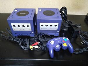 ☆ジャンク品 任天堂 ゲームキューブ 本体2台・コントローラー等 まとめて☆