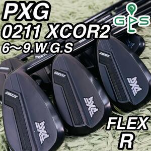 PXG 0211 エックスコア2 ブラック アイアン7本セット メンズゴルフ XCOR2 BLACK 大人気モデル 超希少 純正カーボンシャフト 男性 右利き