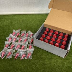 ★☆未使用保管品/Durax RACING NUT/レーシングナット 20PCS 20本入 メタルレッド/M12×1.5