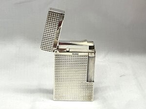 S.T Dupont デュポン ライン2 ダイヤモンドヘッド シルバー 喫煙具 着火確認済み 中古・美品 箱・ギャランティカード付き