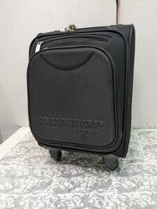 【中古】大阪引取歓迎　ダンロップ　ピギーバッグ　ブラック MOTORSPORT　機内持ち込みサイズ　旅行　出張　男女兼用【KTFG096】