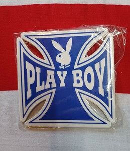 ★PLAY BOY クロス★青ステッカー