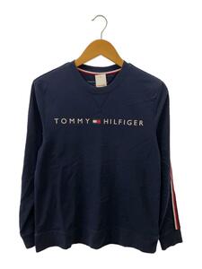 TOMMY HILFIGER◆長袖Tシャツ/M/ポリエステル/NVY/無地/0208852