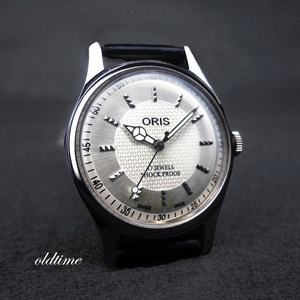 【限定モデル.シルバー】 ORIS オリス ヴィンテージ 手巻き 時計【2024年10月OH済】 /ビジネス/メンズ 