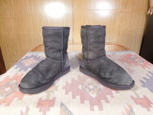 ★UGGアグ●ムートンブーツ黒USW7●24cm