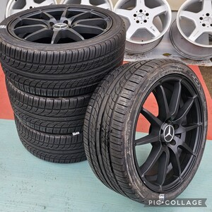 社外アルミ18インチ 8J＋50 PCD112 5穴 5Hタイヤ付き4本セツトヨコハマ DNA ECOS ES300 235/40R18 ベンツ アウディ VW