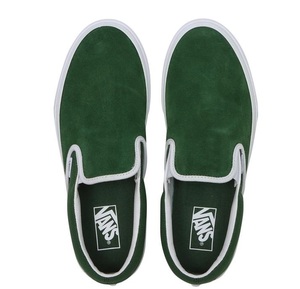 【VANS】 CLASSIC SLIP-ON VN0A7Q5DY9H VANS CLUB GREEN　スリッポン スウエード素材　緑系　29cm