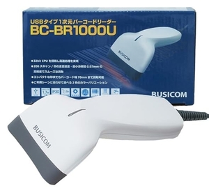 BUSICOMバーコードリーダー BC-BR1000U (Type-A)ホワイト