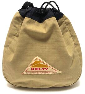 KELTY ケルティ 2406202 ショルダーバッグ 巾着バッグ　巾着　リップストップ　ベージュ　カーキ