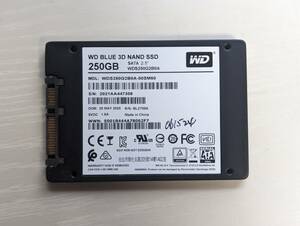 WD内蔵ハードディスクSSD250GB【動作確認済み】061524　