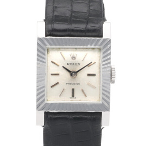 ロレックス プレシジョン 腕時計 時計 18金 K18ホワイトゴールド 2157 手巻き レディース 1年保証 ROLEX 中古