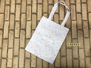 WEGO ウィゴー 原宿系プリント トートバッグ ラベンダー