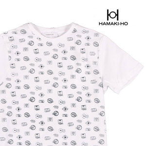 HAMAKI-HO（ハマキホ） Uネック半袖Tシャツ ME2796H ホワイト XL 20898 【S20901】