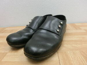 ese/544227/0516/SHOE&SEWN（シュー＆ソーン） レザー フラットパンプス/ブラック/サイズ表記無し（約24.0ｃｍ位）