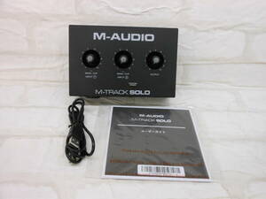 ●【通電のみ確認】M-Audio M-Track Solo　エムオーディオ オーディオインターフェース