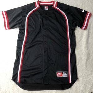 90s NIKE ナイキ ベースボールシャツ XL ジャージ NIKE TEAM vintage ヴィンテージ 