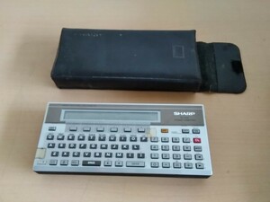 SHARP POCKET COWPUTER PC-1500 通電確認のみ 現状品 シャープ ポケットコンピューター ヤフオクのみ出品 商品説明必読