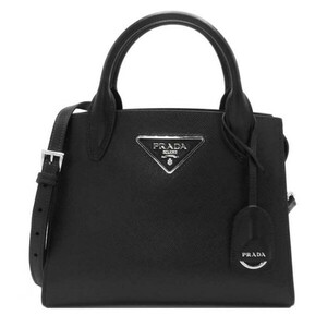 プラダ ハンドバッグ PRADA 2WAY 斜め掛け 1BA297-2ERX-F0002 SAFFIANO CUIR+C NERO (ブラック)アウトレット レディース 