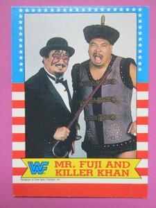 ミスター・フジ＆キラー・カーン プロレスカードWWF Wrestling Stars MR.FUJI and KILLER KHAN/WWE商品説明欄必読！入札条件＆取引条件厳守